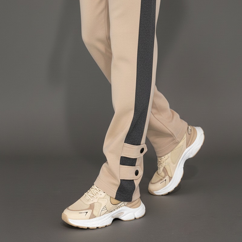 شلوار بنگال مردانه نوار پهن پایین دکمه مدل Mehrad-کرم